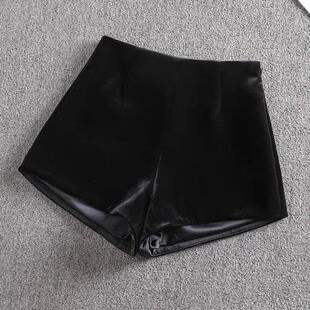 新款 小个子靴裤 高腰丝绒短裤 气质法式 女高级感a字阔腿裤 2024秋季