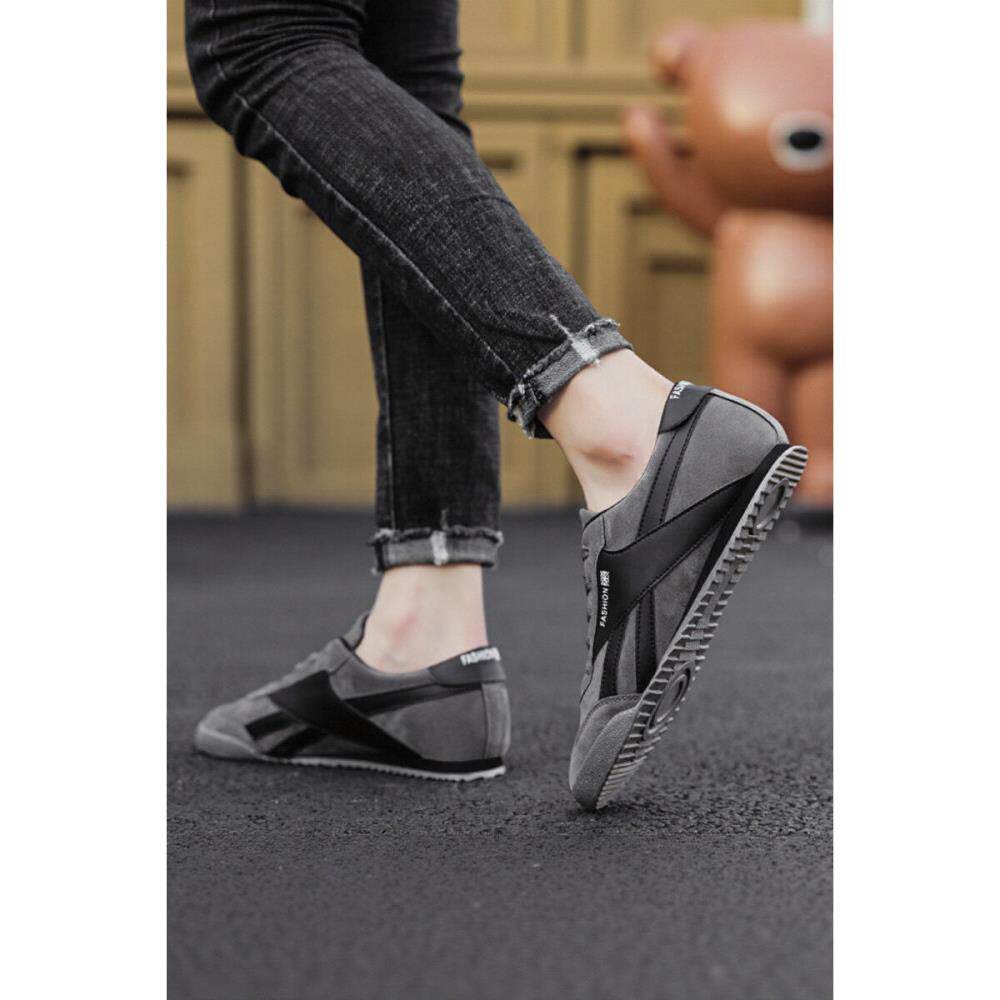 男鞋夏季透气2025新款软底阿甘跑步鞋男士时尚运动休闲鞋平底板鞋