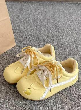 英国Next road2025新款韩系小众板鞋女春夏厚底小白鞋学生德训鞋