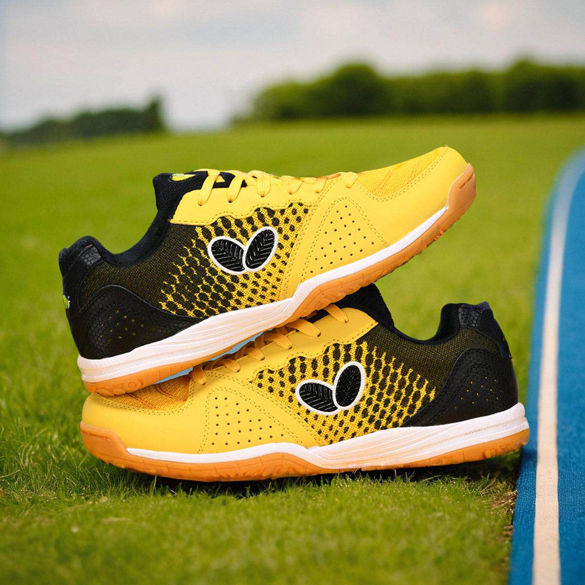 德国专业蓝色蝴蝶乒乓球鞋男鞋女鞋轻便透气比赛运动防滑减震鞋子