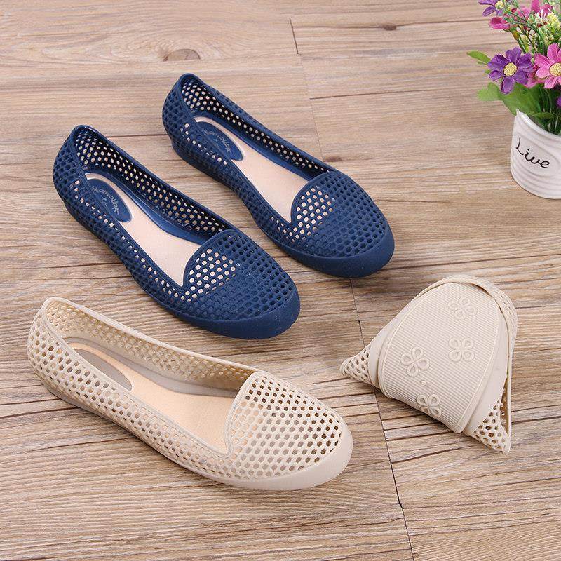 香港正品洞洞鞋平底凉鞋女镂空透气防滑塑料沙滩鞋雨鞋休闲果冻鞋,女鞋,洞洞鞋,淘宝优惠券,粉丝福利购,淘宝优惠卷