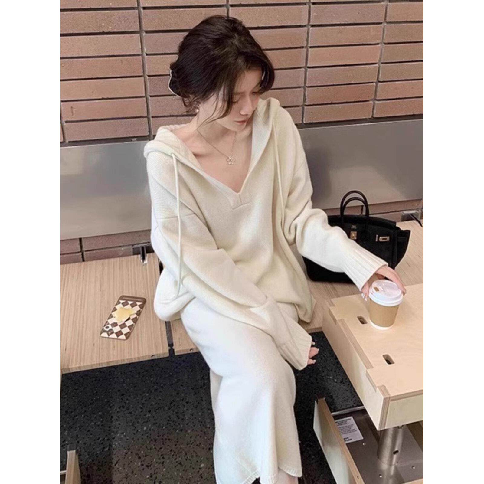 欧洲站春季女装2025新款轻奢高级感女人味时尚套装针织裙子两件套