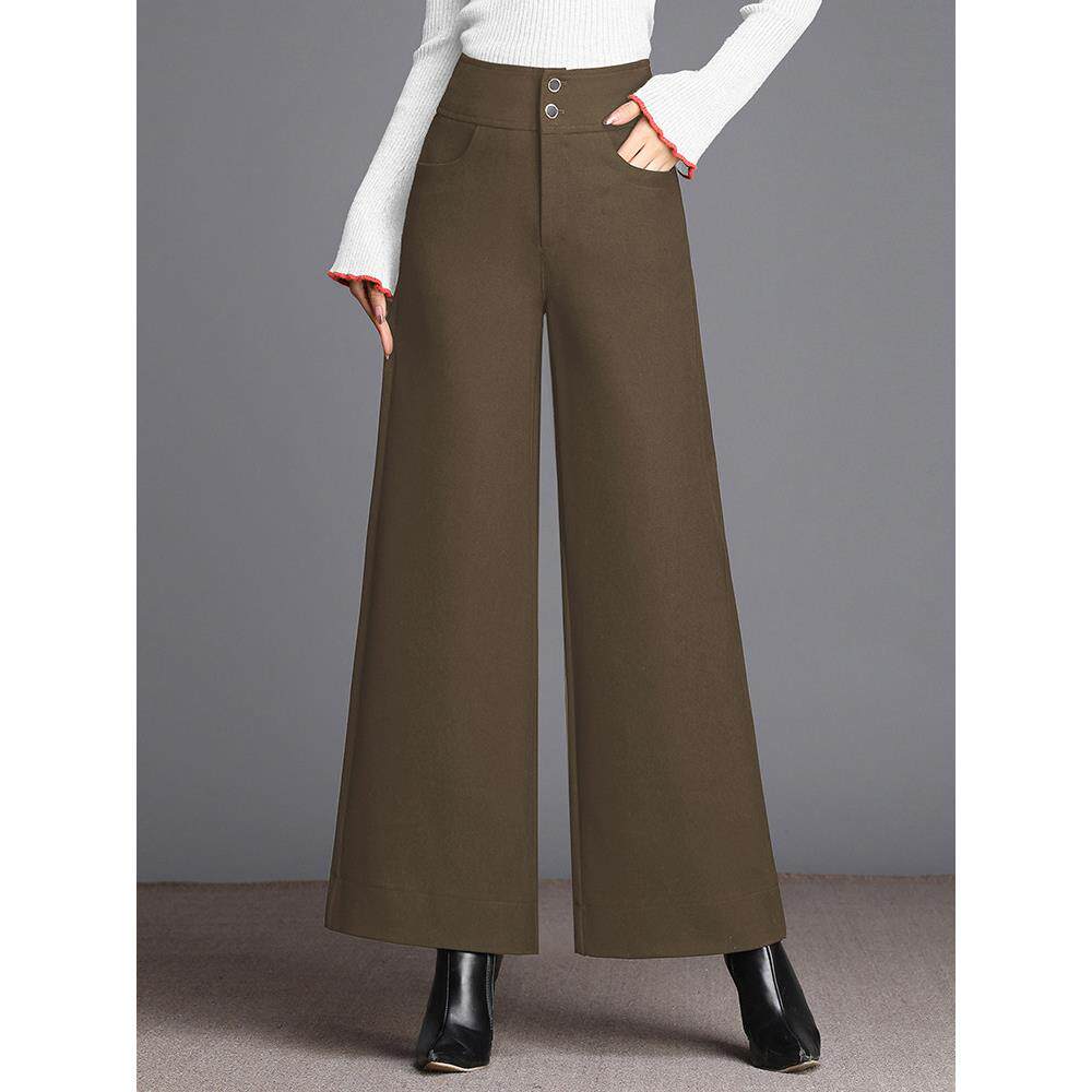 垂坠感西装长裤女2025春秋新款高级感高腰休闲大码宽松直筒阔腿裤