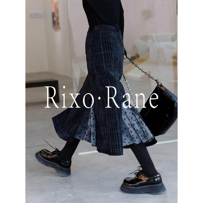 法国Rixo Rane高颜出行?复古格纹半身裙女秋气质高腰鱼尾A字长裙,女装/女士精品,大码半身裙,淘宝优惠券,粉丝福利购,淘宝优惠卷