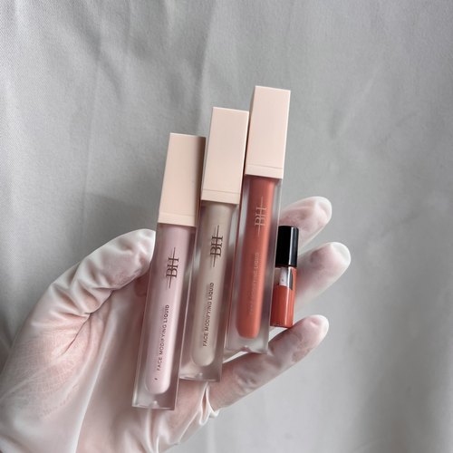 BH遮瑕液膏自然遮盖泪沟黑眼圈痘印修容提亮液橘色转色液小样试色