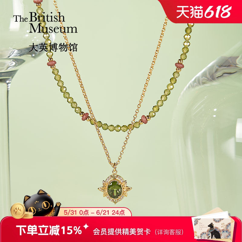 大英博物馆复古项链女款皇冠吊坠首饰毕业礼物送闺蜜生日礼物女生