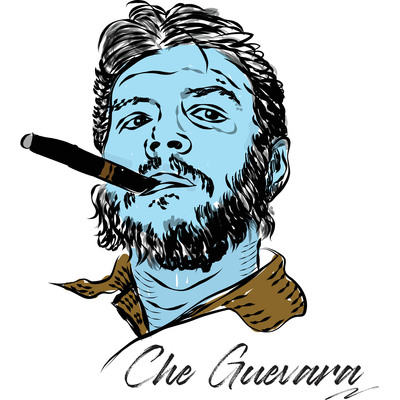 EtchStudio-切格瓦拉雷锋人物怀旧复古创意激光彩雕钛马克杯定制