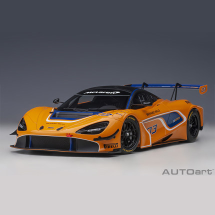 AUTOart-奥拓 迈凯伦 720S GT3 03橙色赛车1 18汽车模型收藏摆件