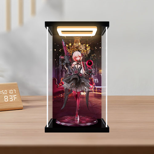 古薇媞适用少女前线 M4 SOPMODⅡ 酒席的扫荡者 手办回型灯展示盒