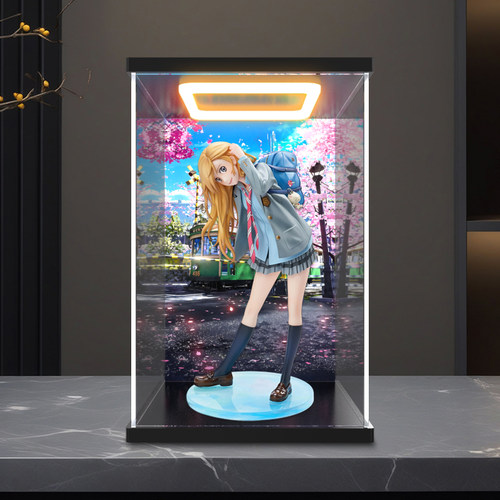 古薇媞适用Hobbymax 四月是你的谎言 宫园薰 亚克力手办展示盒