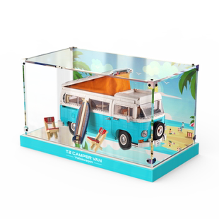 亚克力展示盒适用乐高10279大众露营车T2透明盒积木模型盒防尘罩