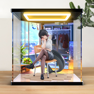 适用 APEX-TOYS 绝区零 艾莲·乔 从周一到周五手办 亚克力展示盒