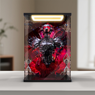 古薇媞适用灵笼 临渊者 1/4半身像 红色版手办回型灯亚克力展示盒