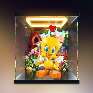 古薇媞适用于乐高 40824甜心崔弟拼接积木模型亚克力回型灯展示盒