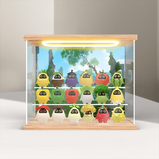 古薇媞适用绝区零 邦布蔬果国度 迷你盲盒手办亚克力灯光款展示盒