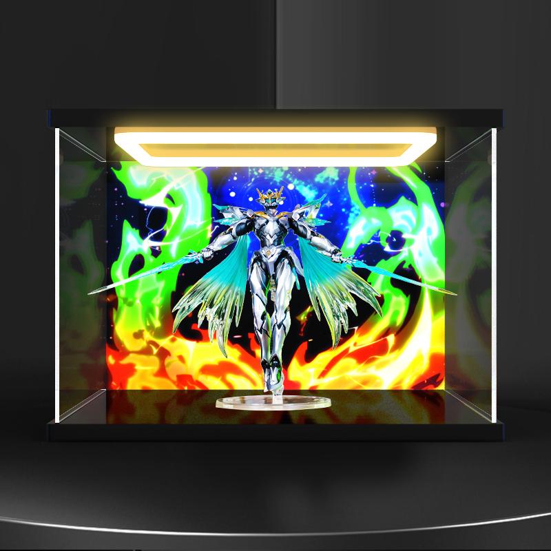 亚克力防尘罩适用 S.H.Figuarts 萨姆 手办模型潮玩回型灯展示盒