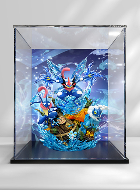 GVT适用PPAP宝可梦进化 忍蛙进化链&智蛙模型专用展示盒 亚克力