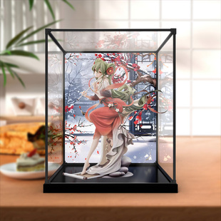 亚克力展示盒适用GSC 初音未来 梅花三弄1/7比例手办防尘收纳盒