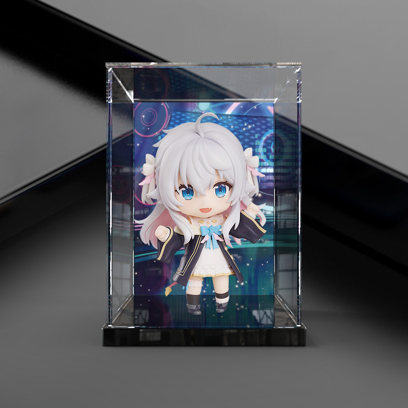 gvt 适用 粘土人 神乐七奈 虚拟偶像 手办专用展示盒亚克力防尘罩