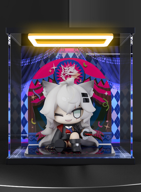 亚克力手办灯光收纳盒适用明日方舟 MINI系列 狂欢夜 Q版 展示盒