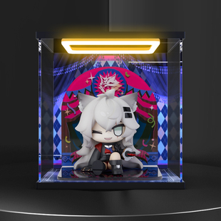 亚克力手办灯光收纳盒适用明日方舟 MINI系列 狂欢夜 Q版 展示盒