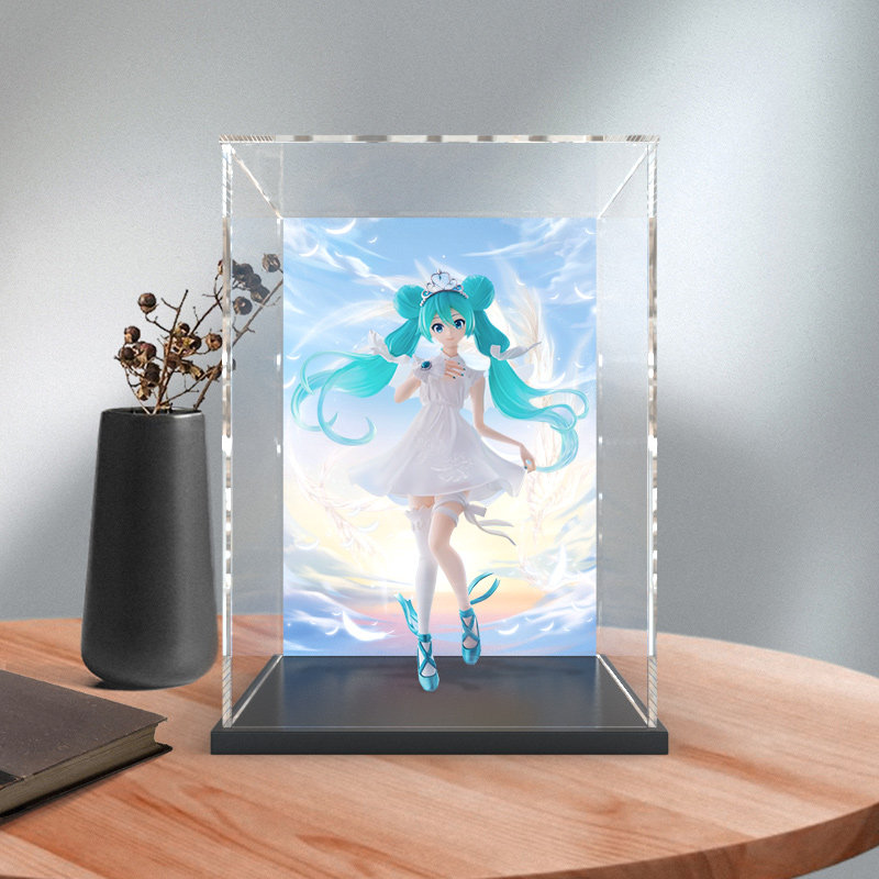 亚克力展示盒子哔哩哔哩22世嘉v家初音未来15周年kei版摆件收纳盒