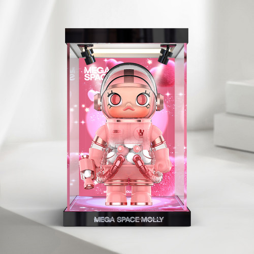 亚克力高清展示盒适用 泡泡玛特MEGA MOLLY心悦400%1000%系列手办