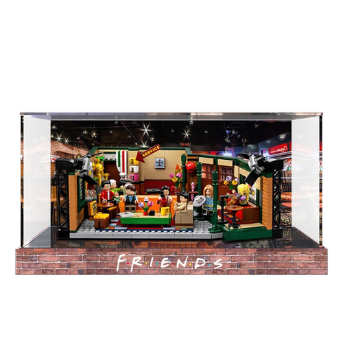 LEGO21319亚克力展示盒适用乐高老友记咖啡馆手办透明防尘罩GVT