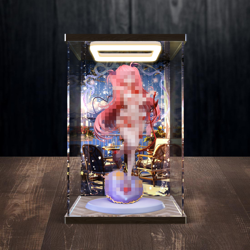 回型灯展示盒适用 BearPanda 露露姆 温感漆＆追视眼 手办防尘罩