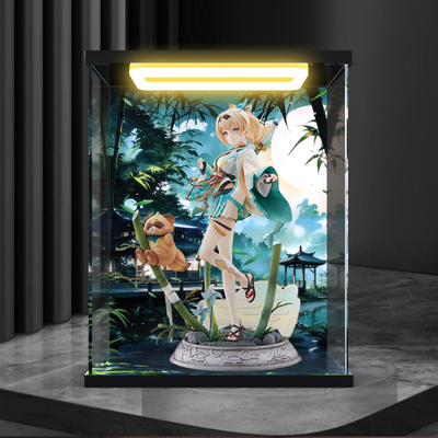 回型灯高清亚克力展示盒适用Claynel hololive 风真伊吕波手办