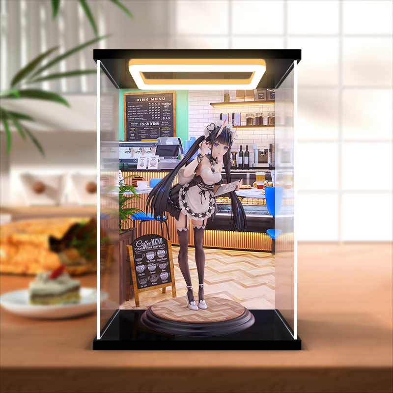 亚克力摆件收纳盒适用于碧蓝航线 能代 需要少冰吗?手办防尘罩子