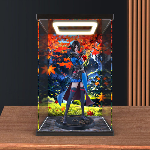 回灯亚克力展示盒适用PPDF塑料小人 画江湖之不良人姬如雪 防尘罩