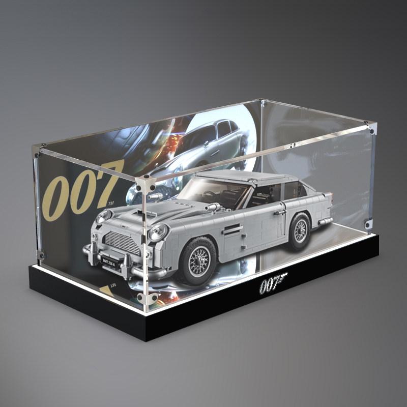 适用乐高10262阿斯顿马丁007模型盲盒积木防尘盒亚克力透明展示盒