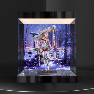 灯箱款高透亚克力展示盒 适用良笑塑美 胜利女神：妮姬 红莲 手办