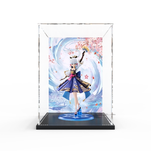 高清收纳盒子适用元神手办 神里绫华·白鹭霜华透明亚克力展示盒