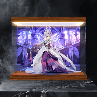 透明亚克力展示盒适用于绷坏3琪亚娜·夜邀手办模型防尘收纳盒子