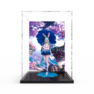 亚克力展示盒适用王者荣耀 花间舞 公孙离手办模型透明防尘收纳盒