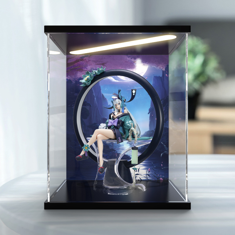 防尘罩 网易 阴阳师 ssr青行灯坐姿 景品手办专用灯光展示盒