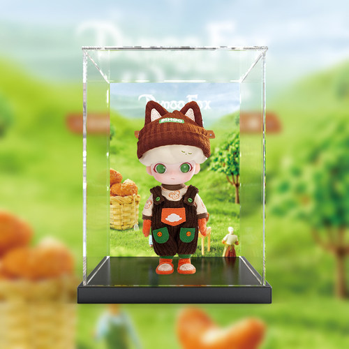 泡泡玛特森林小狐狸人偶展示盒