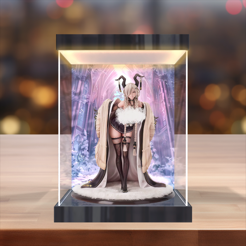 灯箱款展示盒适用GSC GSAS 碧蓝航线 鳂 尾张 1/7 手办模型防尘罩