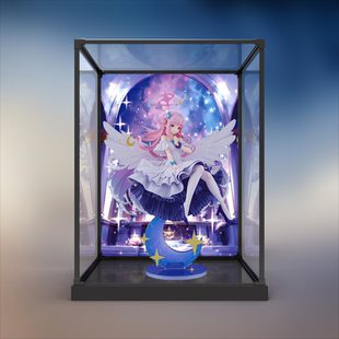 合金框亚克力展示盒适用 蔚蓝档案圣园未花星之呼唤手办收纳