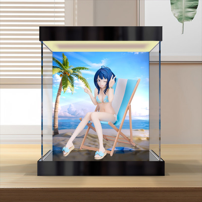灯箱亚克力展示盒适用ANIPLEX败北女角太多了八奈见杏菜泳装 手办