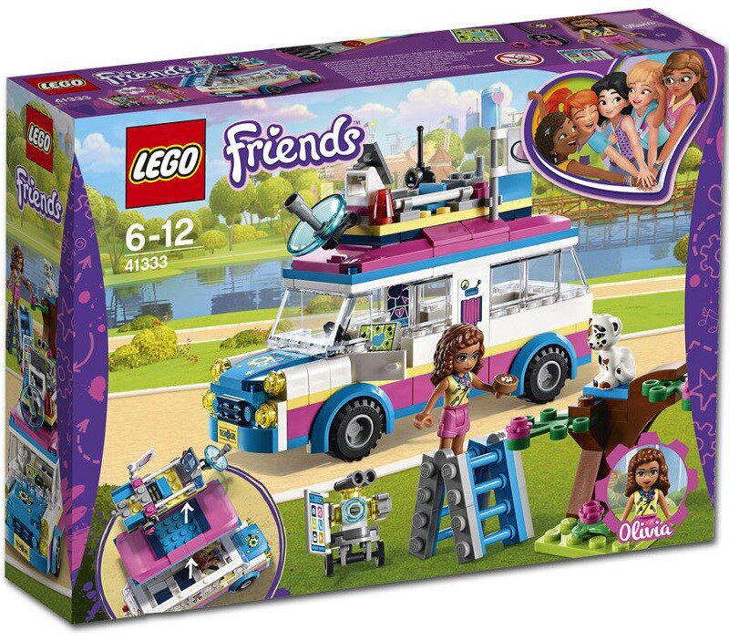 乐高 LEGO 好朋友系列 41333奥莉薇亚的科学任务车 积木玩具