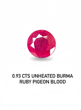GUILD天然缅甸无烧鸽血红红宝石0.94克拉裸石戒面拍卖级红宝石