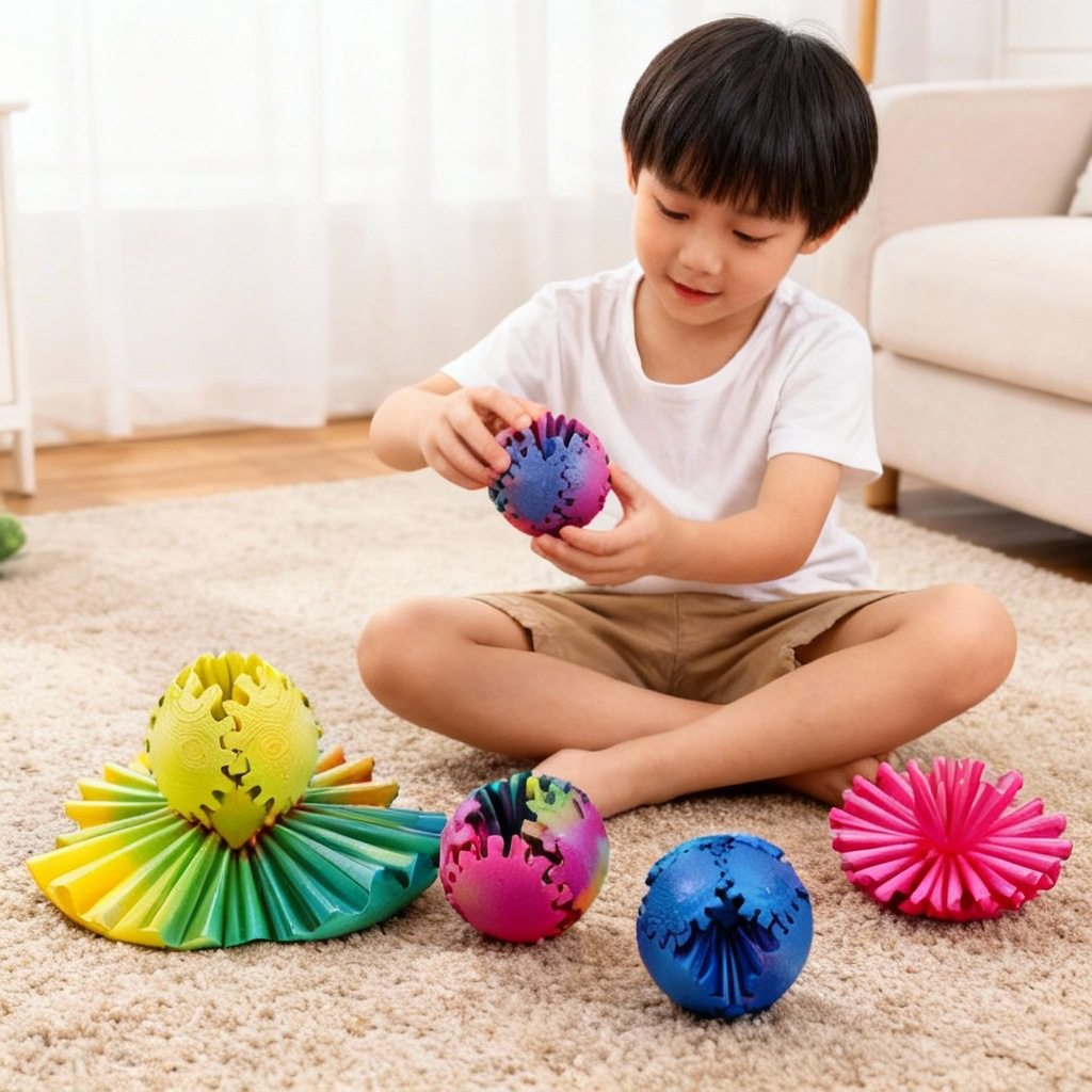 跨境新品齿轮旋转球3D打印玩具3D Printed Gear Ball Spin Bal,玩具/童车/益智/积木/模型,毛绒/玩偶/公仔/布艺类玩具,淘宝优惠券,粉丝福利购,淘宝优惠卷