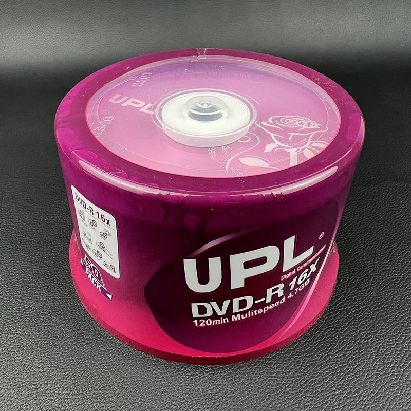 优派乐UPL空白光盘dvd光盘粉玫瑰DVD-R空碟16X刻录盘50片4.7g光碟
