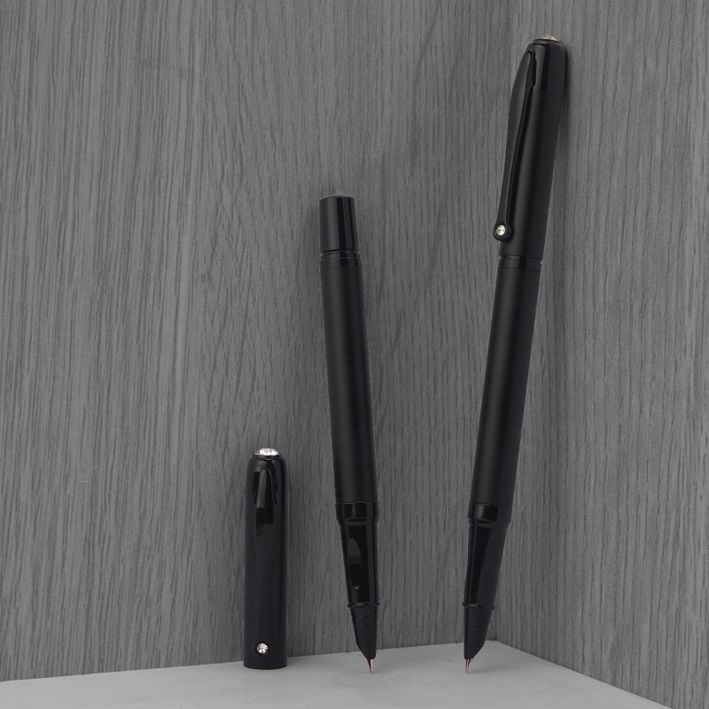 商务金钢黑暗尖练字财务重手感有质感0.38EF换墨囊小尖吸墨钢笔,文具电教/文化用品/商务用品,钢笔,淘宝优惠券,粉丝福利购,淘宝优惠卷