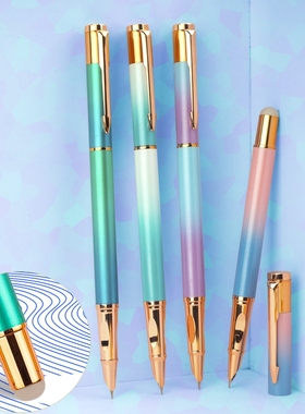 学生用小尖0.5高颜值四年级热敏包尖F蓝色墨囊魔力可擦小尖钢笔