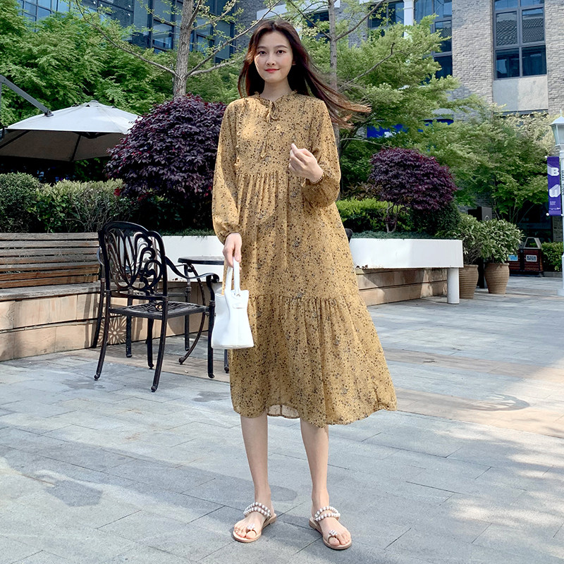 好货孕妇连衣裙2025春装时尚潮宽松洋气春款仙女个性辣妈春天长款