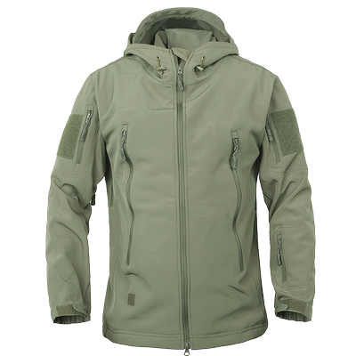 抓绒硬派登山服防水外套